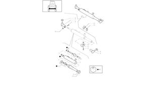 наконечник рулевой тяги New Holland 1/4'' – 12 x 3'' 81863815 для трактора колесного New Holland T6010 T6090 T6070