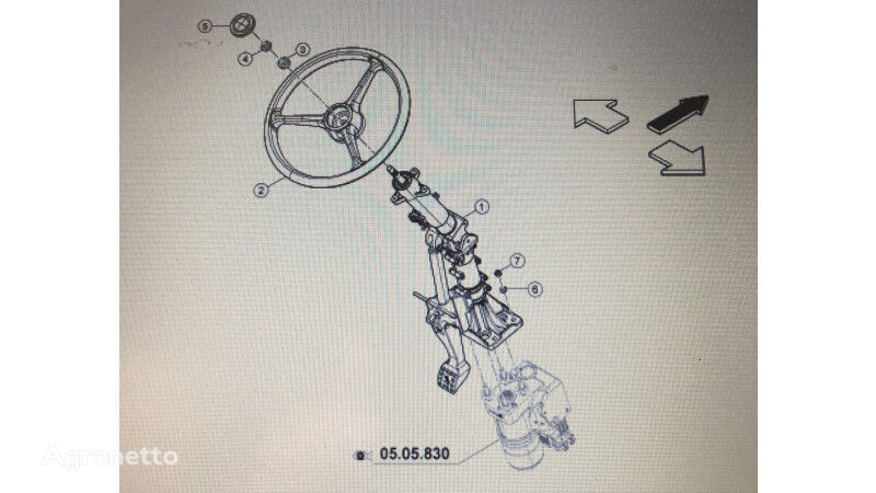 рулевая колонка Claas 00 1128 473 2/00 2622 325 0/Claas kolumna kierownicy/Claas Arion для трактора колесного Claas Arion 640 600 500